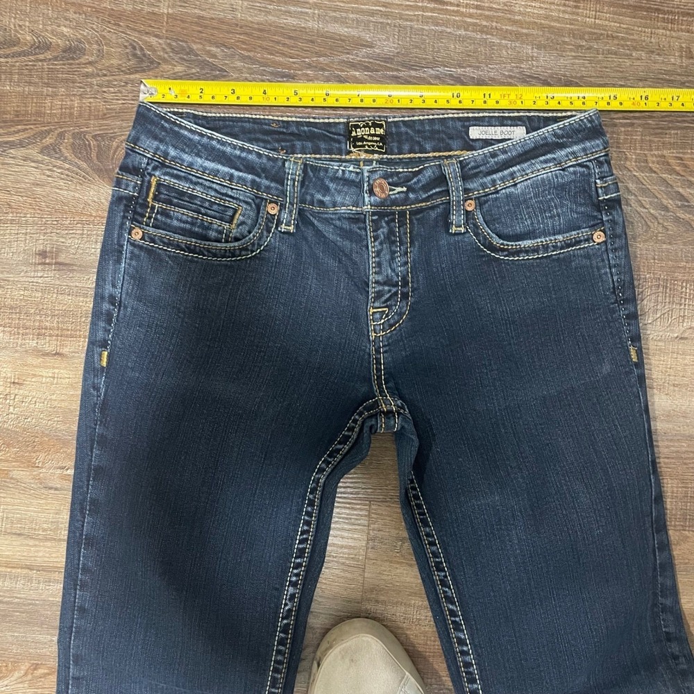 ANONAME Joelle Boot Cut Jeans Women's Dark Wash‎ Denim Low Rise - Picture 6 of 9